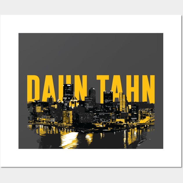 Dahn Tahn Pittsburgh Skyline Wall Art by polliadesign